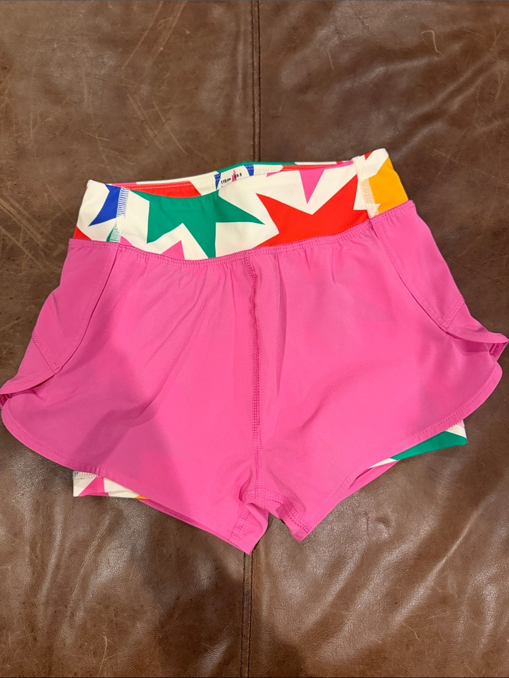Hanna Andersson Girl’s Pink Athletic Shorts with Stars